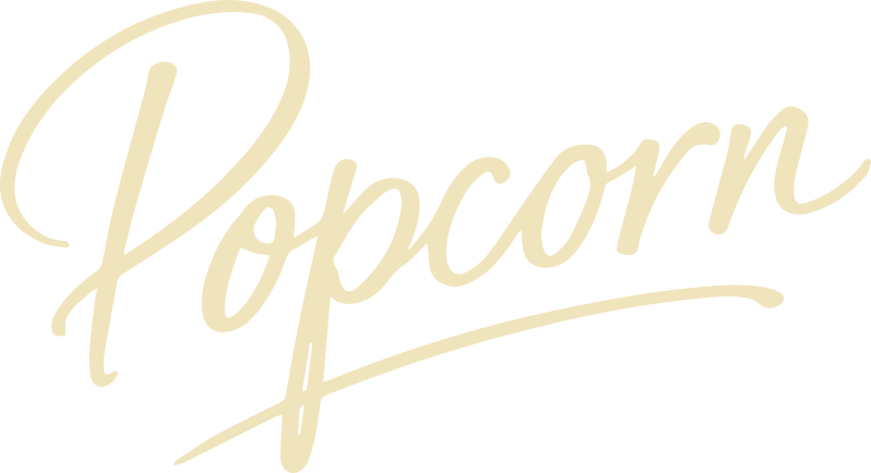 Popcorn 品牌背景字樣